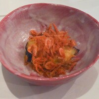 うぶか - サクラエビ、賀茂茄子しぎ焼き