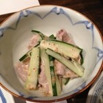 季の花 - 豚肉と胡瓜の和え物