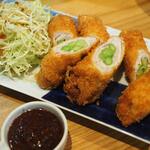 卓 - アスパラ豚肉巻きその1