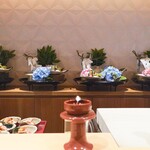 銀座 しのはら - 八寸を前に瓦灯