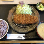 Katsutoku - 金山牧場三元豚ロースかつ定食（1,595円）