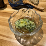 北新地ここの - 水茄子の煮浸し。酒のアテでございます。