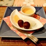 彩つむぎ - 水菓子　日替わりデザートと季節の果物