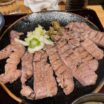 黒長兵衛 - 厚切り牛たん炙り焼き定食(芯たん) 2300円