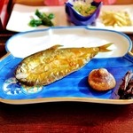 彩つむぎ - 焼物　那珂川の水で育った鮎のうるか焼　那須塩原産焼椎茸　鮎醤油で