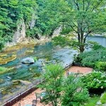 彩つむぎ - 部屋からの眺望　目呑前に流れるのは箒川