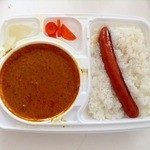 四月一日堂 - 四月一日カレー＋激辛チョリソーのトッピング
