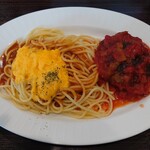 パスタ・デ・ココ - イタリアンハンバーグあんかけスパゲティとろとろたまご