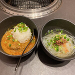 KIRAMEKI - 大人の牛たんスパイスカレー/冷麺