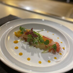 神戸牛 個室 ステーキ 吉祥 - カンパチと水蛸のマリネ