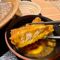 豚しゃぶ せいろ蒸し 豚匠 なんば邸 - 卵黄ポン酢が堪らない♫