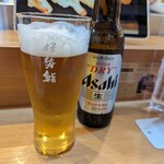 アサヒスーパードライ（小瓶）　605円(2023年6月)