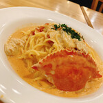 ポポラマーマ - 渡り蟹のトマトクリーム(大) しかし値上がりしたね〜(￣▽︎￣;)単品でも1500円