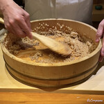 らん亭～ 美日庵 - 舎利切り完了