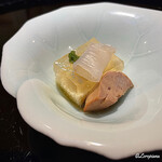 らん亭～ 美日庵 - 鱧の子の煮凝りに胃袋に肝の珍味