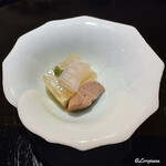 らん亭～ 美日庵 - 鱧の子の煮凝りに胃袋に肝の珍味