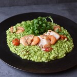 Genoese-style “risotto” with shrimp and scallops