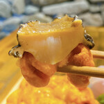 田村 岩太郎商店 - 蝦夷アワビを乗せてみた