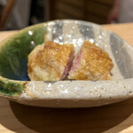 日本橋 蕎ノ字 - ☆マグロの脳天の天ぷらは割とさっぱりとして美味かった！