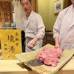 日本橋 蕎ノ字 - ◎本マグロの脳天（やま幸のマグロ）