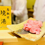 日本橋 蕎ノ字 - ◎天ぷらネタ。やま幸ね本マグロの脳天。