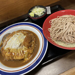 名代 富士そば - カレーカツ丼セット
