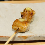 鳥匠 いし井 - 胸肉　山わさび