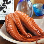 有明 - ◆日間賀島産 真ダコ―。その日に仕入れる新鮮な魚介類をお楽しみいただけます。単品料理も充実！