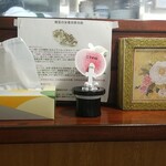 キッチン ブルー グローブ - 向かいのテーブル