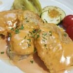 キッチン ブルー グローブ - 反対側から、たっぷりなスイートチリ仕立てオーロラソース