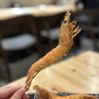 串揚げ アガルコメ。 恵比寿店 - 有頭天使海老