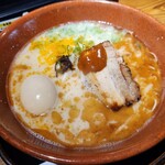 麺龍 炎の杜 - 黒龍　935円、半熟煮玉子　クーポン