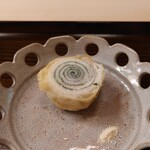 片折 - 太刀魚と大葉の揚げ物