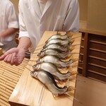 片折 - 神通川の鮎