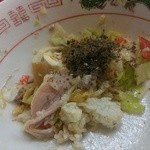 ラーメンたんろん - 冷やし肉祭り-ライスダイブ＆ふりかけ(2013/8)