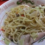 ラーメンたんろん - 冷やし肉祭り-混ぜ後(2013/8)