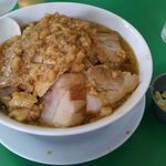 ラーメン つけ麺 今を粋ろ - （2013.8.30）ラーメン大盛りカタメン・トッピング豚、ニンニク別皿まし、アブラバカまし