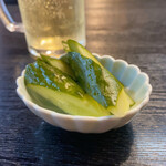 味のやまもと - きゅうりの漬物