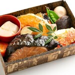 Seasonal Bento (boxed lunch) made with Kanburi Yuan-yaki