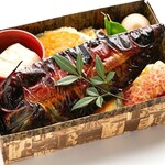 Seasonal Bento (boxed lunch) with Yuan-yaki mackerel