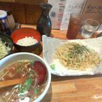 会津ラーメン 和 - つけ麺+笹打ちネギ
