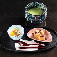 杏仁豆腐とわらび餅