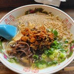 ラーメン・餃子 マルイチ - 定番豚骨＋辛子高菜