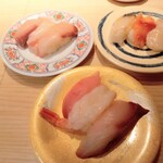 Sushi Yamato - やまと3貫　鮮魚3貫　活貝3貫