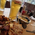 モツ焼き横丁 - 昼にビール(⁠☆⁠▽⁠☆⁠)