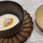 天麩羅 おばた - チーズ茶碗蒸しトリュフ添え