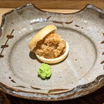 すし小粋 - 鮟肝と奈良漬の最中