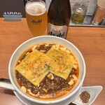 蝋燭屋 - アサヒスーパードライ中瓶550円
      焼きチーズ麻婆麺 倍辛 1400円
      痺れ激増し100円