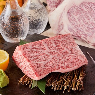 Shochikubai course where you can also enjoy A5 rank wagyu beef
