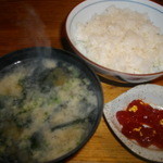 中むら - 釧路産マスの筋子・ご飯・味噌汁セット　７３５円